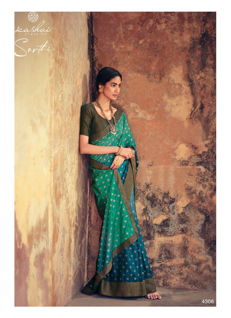 Kashvi Sarthi Fancy Designer Heavy Festive Casual Wear Printed Silk Sarees Collection